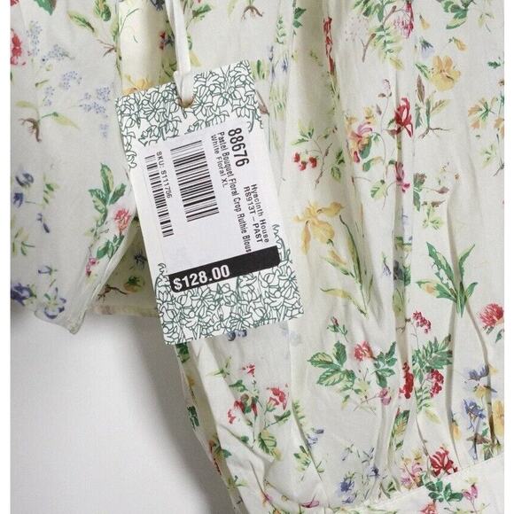 Tuckernuck Hyacinth House Pastel Bouquet Cropped Ruthie Blouse NWT Size XL 0143 - Picture 5 of 11